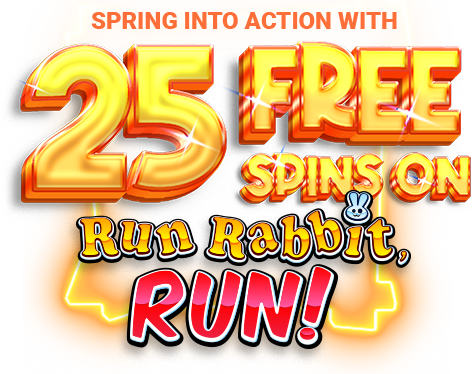 LuckyDreams 25 Free Spins on Run Rabbit, Run